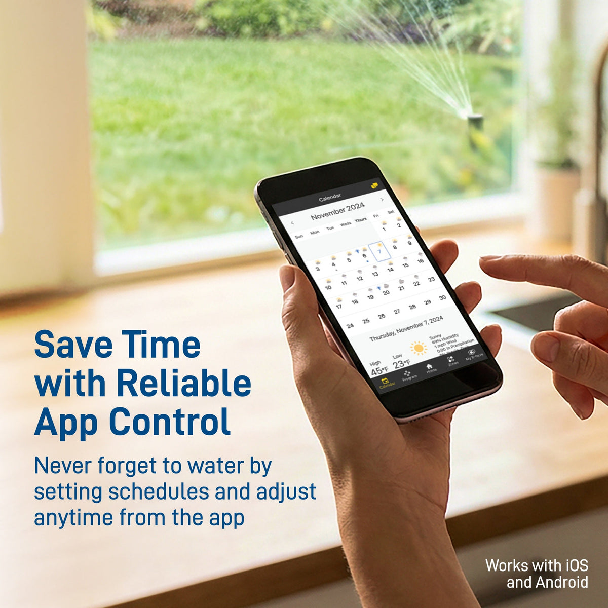 B-Hyve XD Bluetooth Hose Timer with Hub by Orbit Irrigation, app-controlled sprinkler timer on Tampa Home & Garden Store