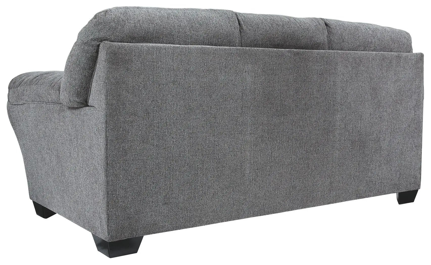 Allmaxx Pewter Sofa by Unique Piece Furniture, stationary gray fabric with square arms on Tampa Home & Garden Store