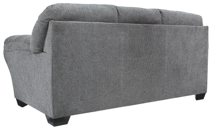 Allmaxx Pewter Sofa by Unique Piece Furniture, stationary gray fabric with square arms on Tampa Home & Garden Store