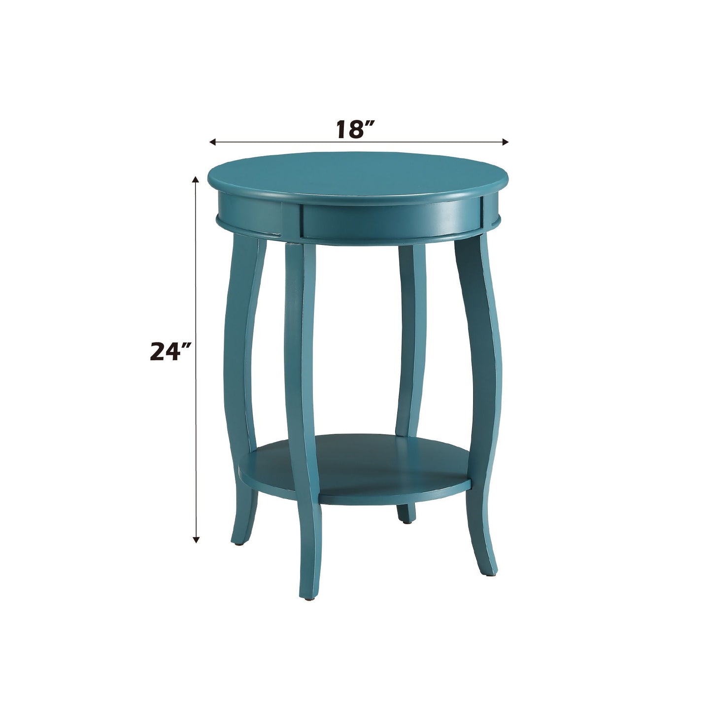 Aberta Storage Accent Table with Solid Wood Legs