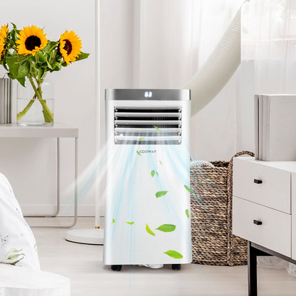 Aire acondicionado portátil 3 en 1 de 8000 BTU con control remoto - Blanco