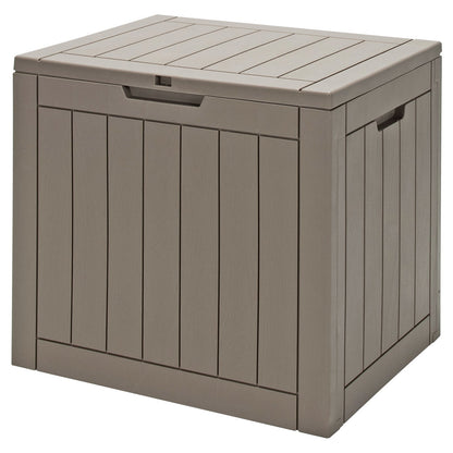 30 Gallon Deck Box Storage Container Seating Tools-Black