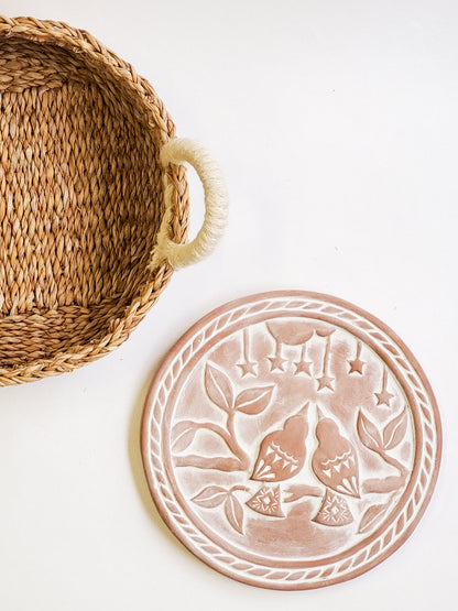 Calentador de pan y cesta - Lovebirds Round