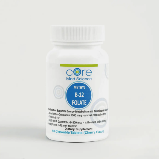 Active Methyl B-12 Folate lozenges Core Med Science bottle 60 cherry on Tampa Home & Garden Store