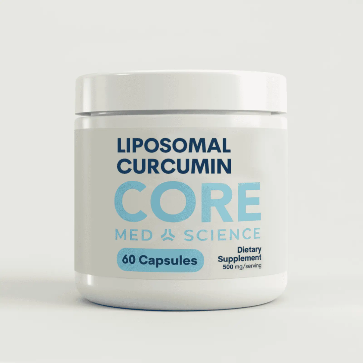 Liposomal Curcumin Core bottle by Core Med Science with 60 capsules 500 mg serving on Tampa Home & Garden Store