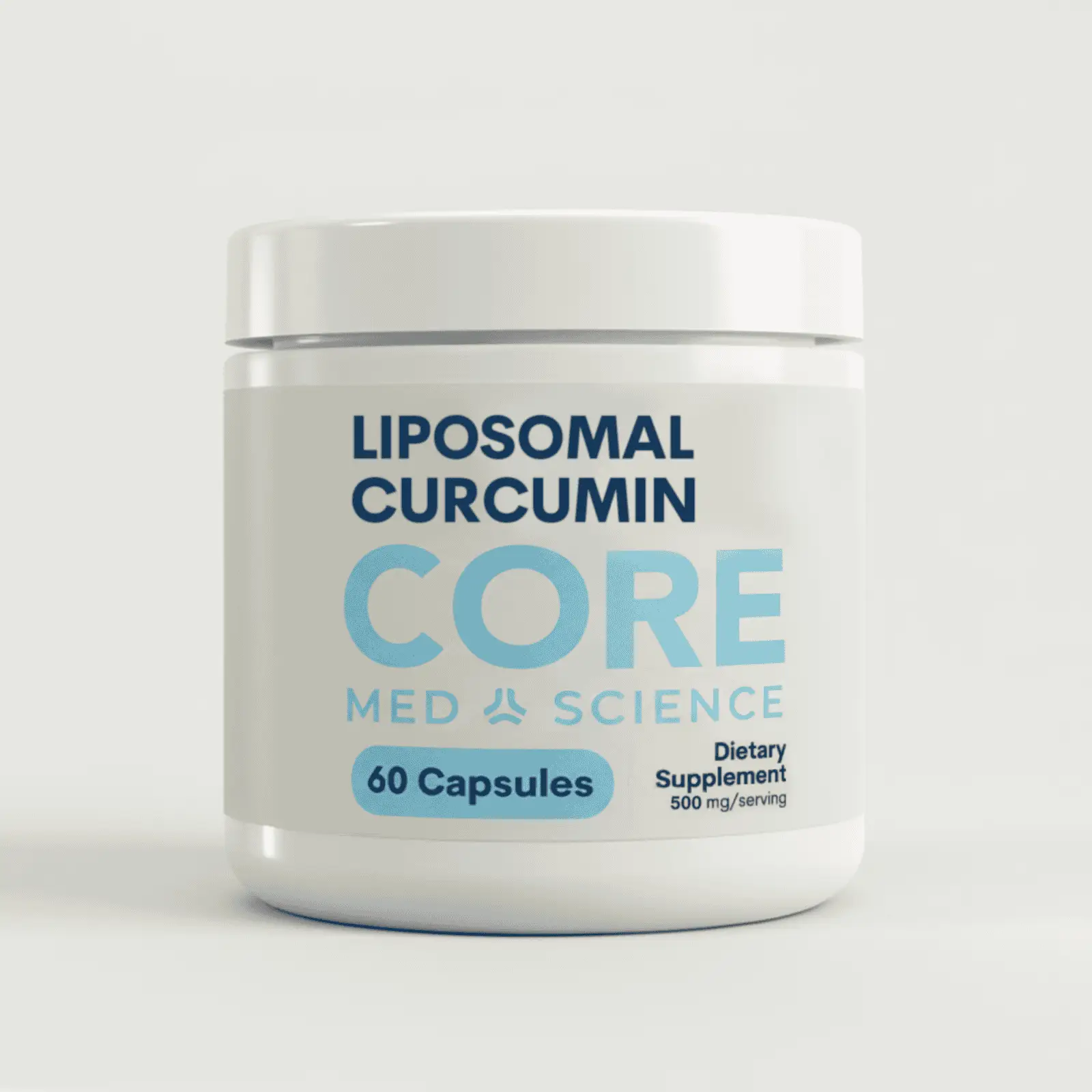 Liposomal Curcumin Core bottle by Core Med Science with 60 capsules 500 mg serving on Tampa Home & Garden Store