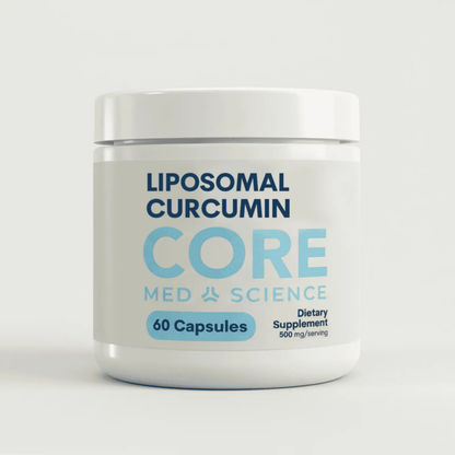 Liposomal Curcumin Core bottle by Core Med Science with 60 capsules 500 mg serving on Tampa Home & Garden Store