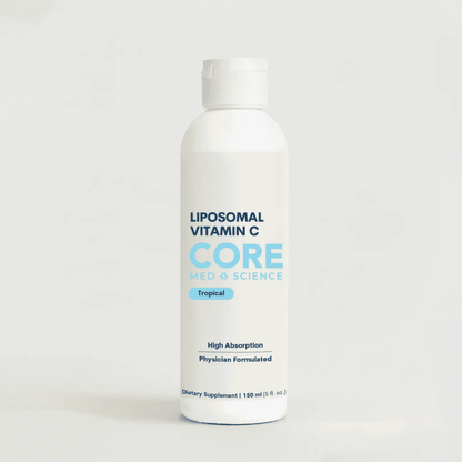 Liposomal Vitamin C Liquid bottle Core Med Science tropical flavor 5 oz on Tampa Home & Garden Store