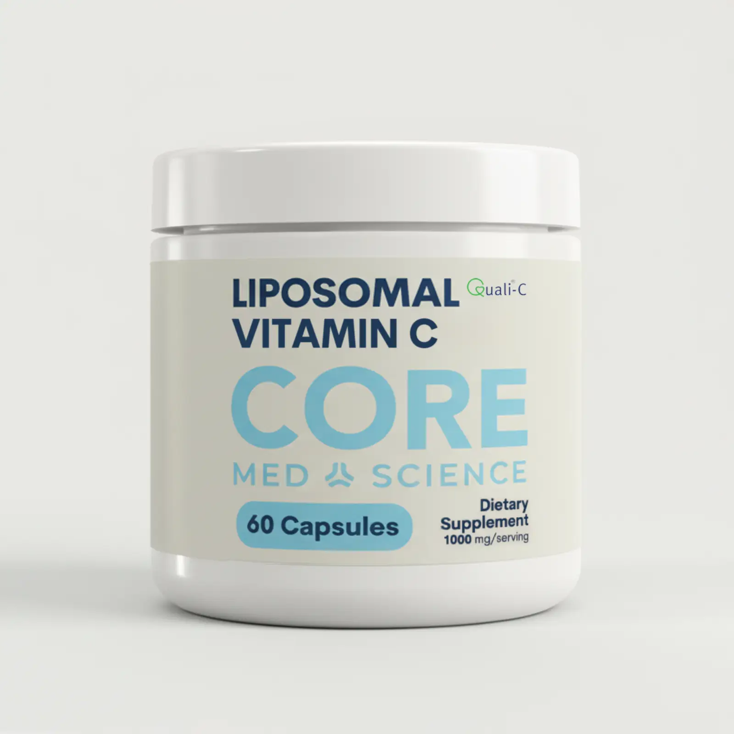 Liposomal Vitamin C capsules Core Med Science bottle, 60 capsules dietary supplement on Tampa Home & Garden Store