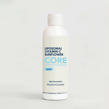 Liquid liposomal Vitamin C Sunflower Formula bottle by Core Med Science on Tampa Home & Garden Store