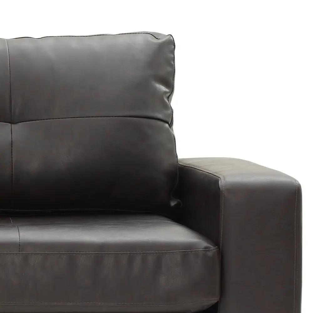 Newbury Modular Sofa Modern dark brown leather upholstery on Tampa Home & Garden Store