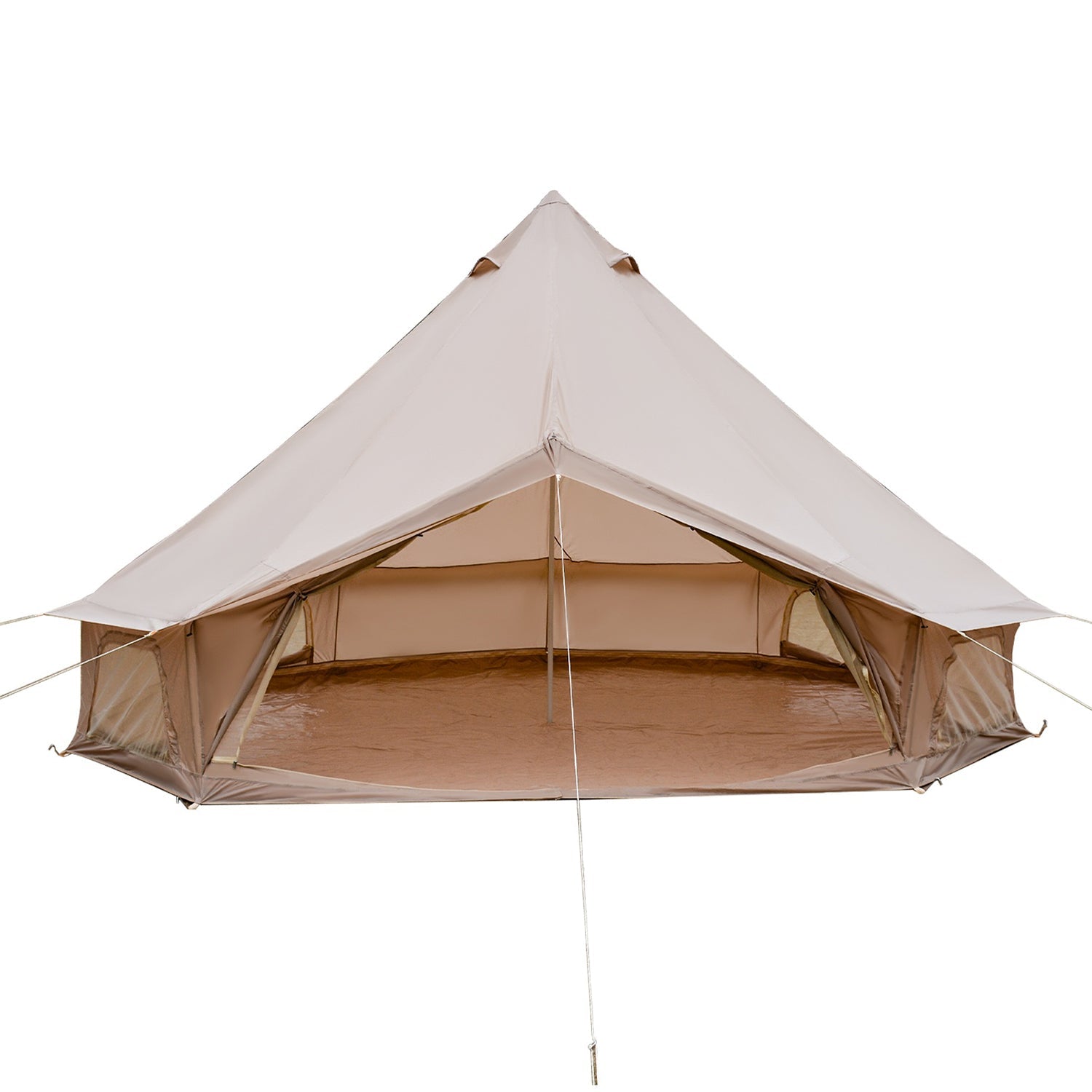 GemGear Oxford Bell Tent 13.1ft beige canvas with stove jack, open-front family camping tent on Tampa Home & Garden Store