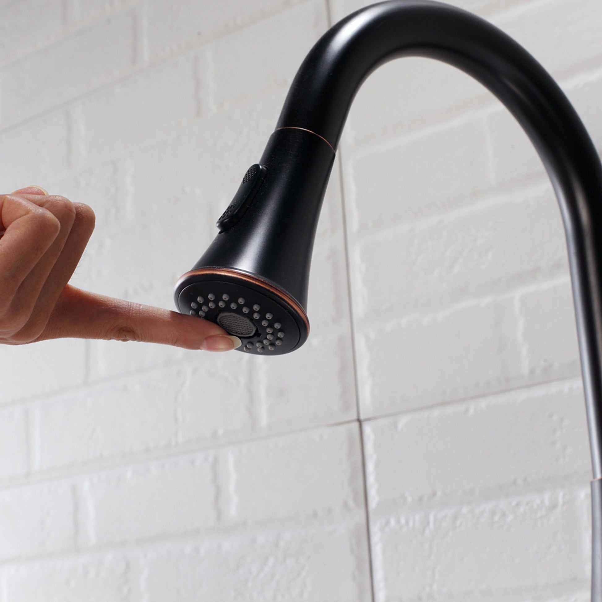 Kitchen faucet with pull-out sprayer in oil-rubbed bronze by HouseOfZazla on Tampa Home & Garden Store