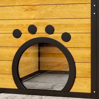 Four Tier Outdoor Cat Catio and Solid Roof