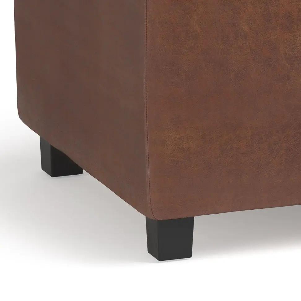 Avalon Upholstered Storage Ottoman With Trays