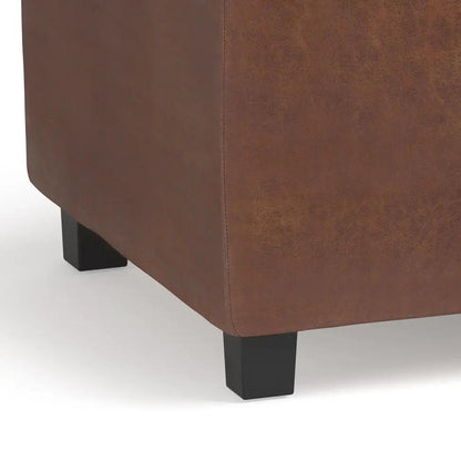 Avalon Upholstered Storage Ottoman With Trays