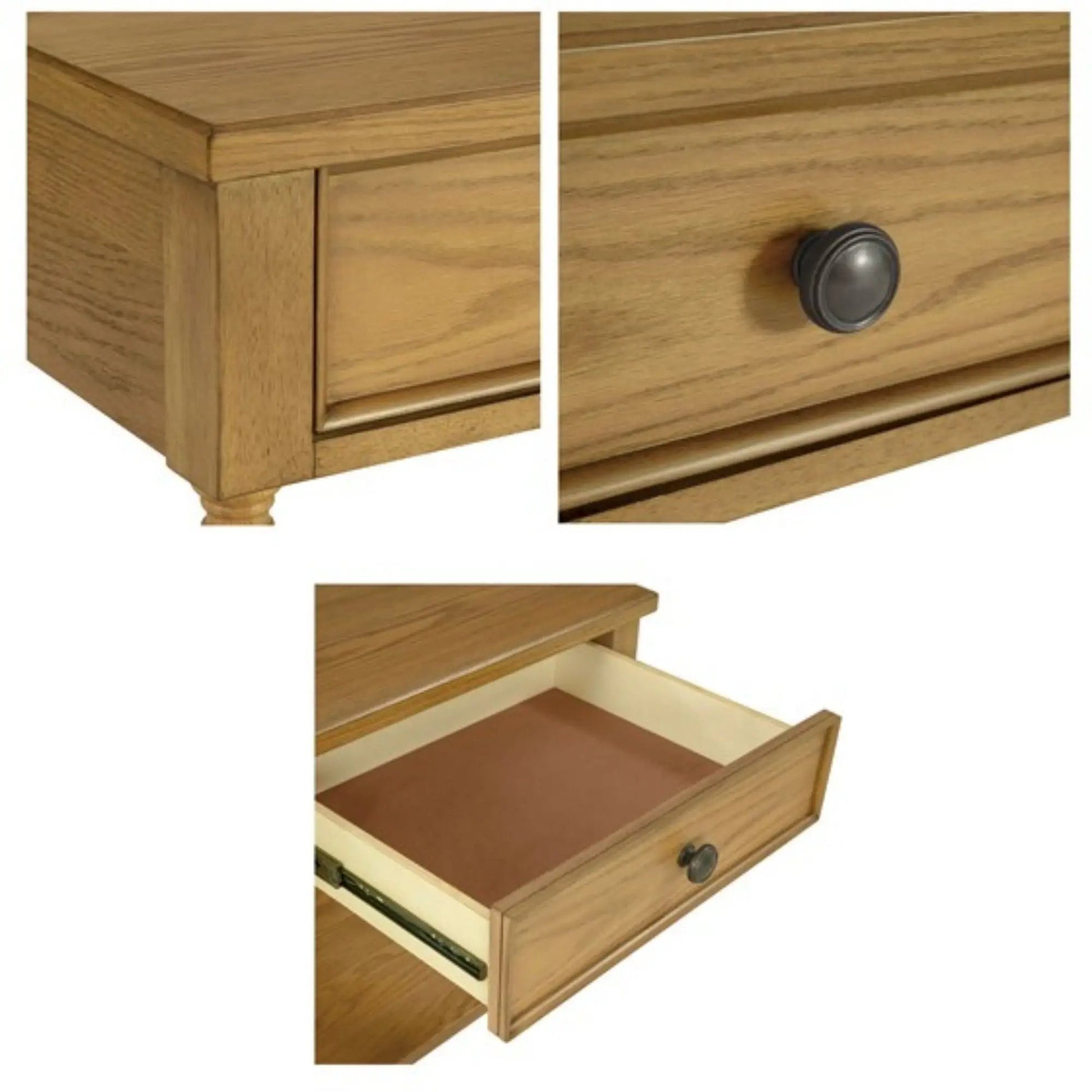 Traditional oak nightstand with drawer and lower shelf by Unique Piece Furniture on Tampa Home & Garden Store