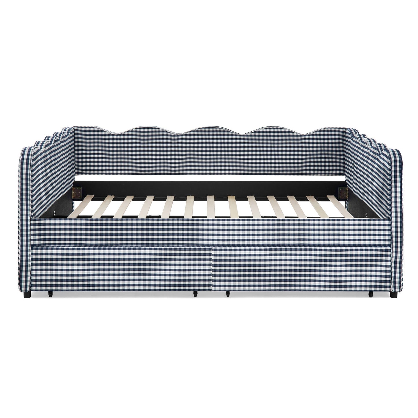 Gingham Daybed With Usb Port And The Wave Shape