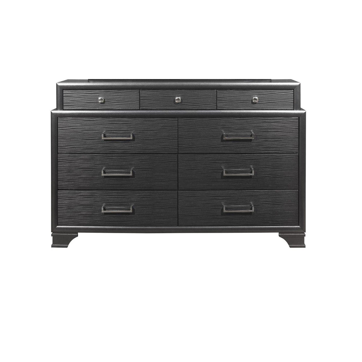 Civic solid wood dresser with 3 small top drawers and large drawers by HouseOfZazla on Tampa Home & Garden Store