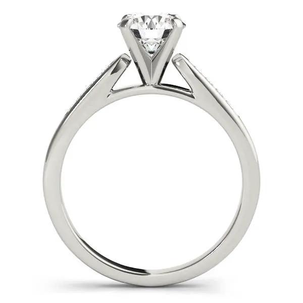 14k white gold 1 cttw solitaire diamond engagement ring with raised prong setting on Tampa Home & Garden Store