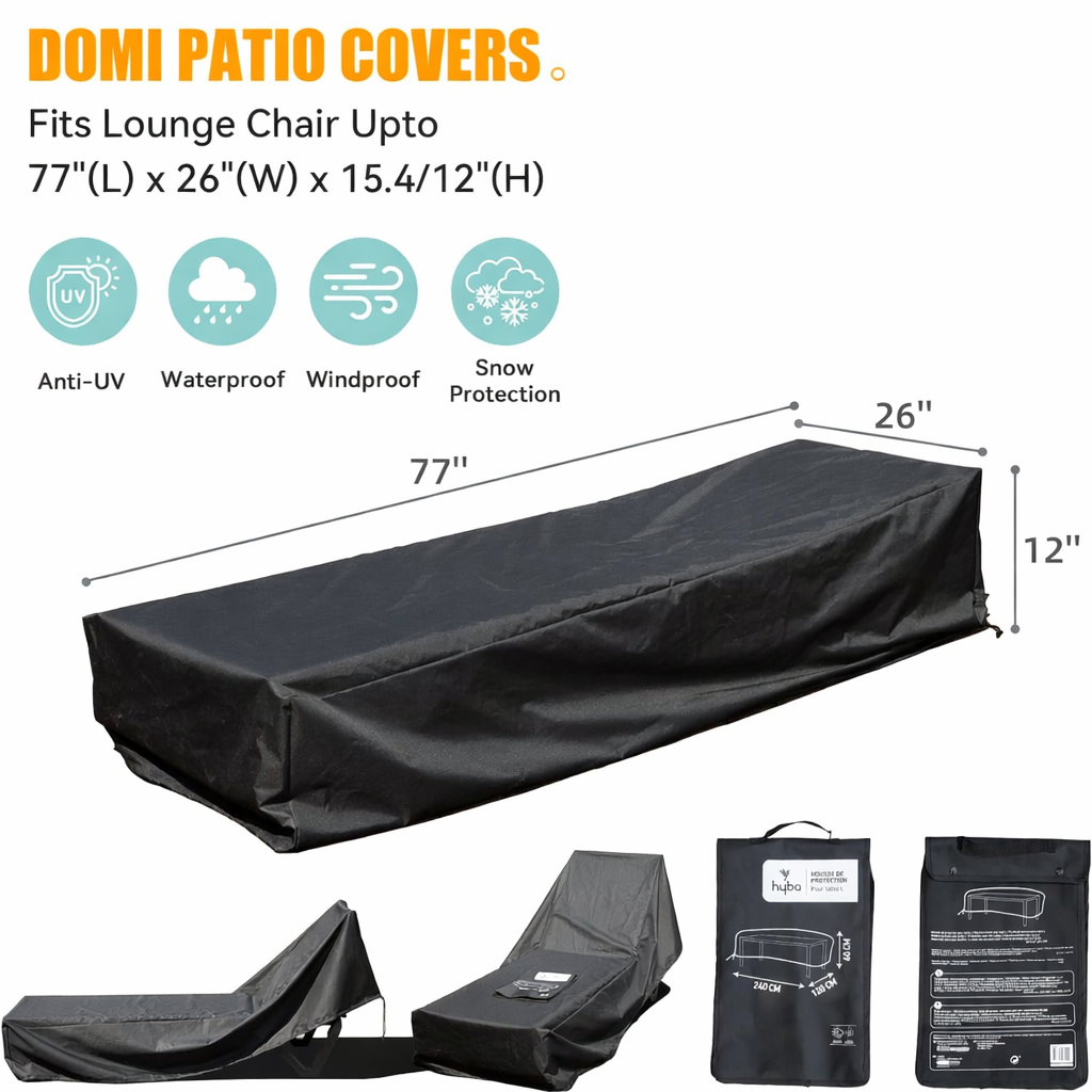 Heavy Duty And Waterproof Patio Lounge Cover