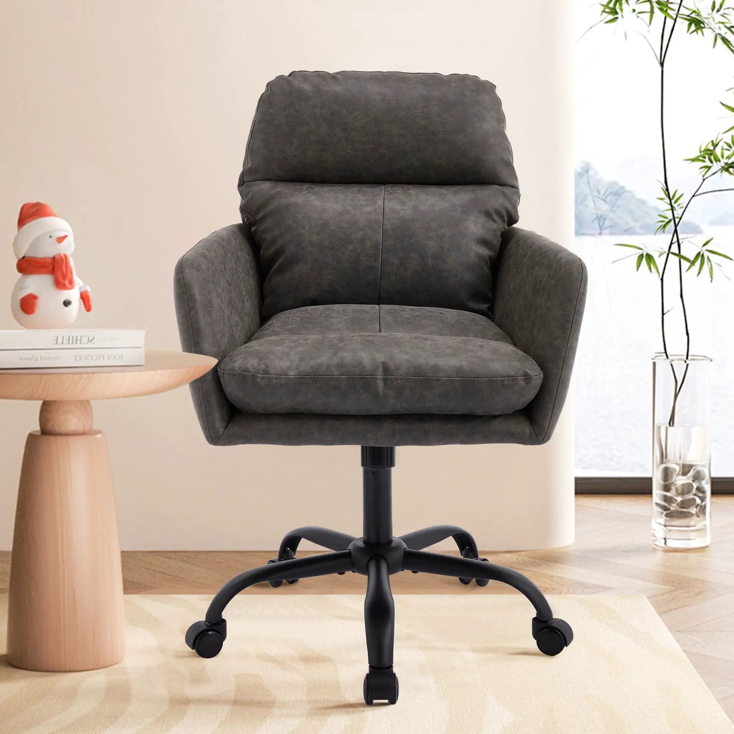 Office chair dark gray ergonomic swivel with adjustable height Unique Piece Furniture on Tampa Home & Garden Store