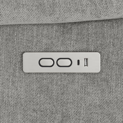 Beca upholstered lift chair control panel with two oval buttons USB port silver HouseOfZazla on Tampa Home & Garden Store
