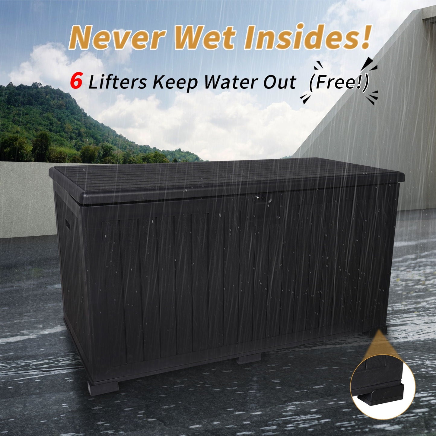 Heavy Duty Outdoor Resin Storage Box and Lid
