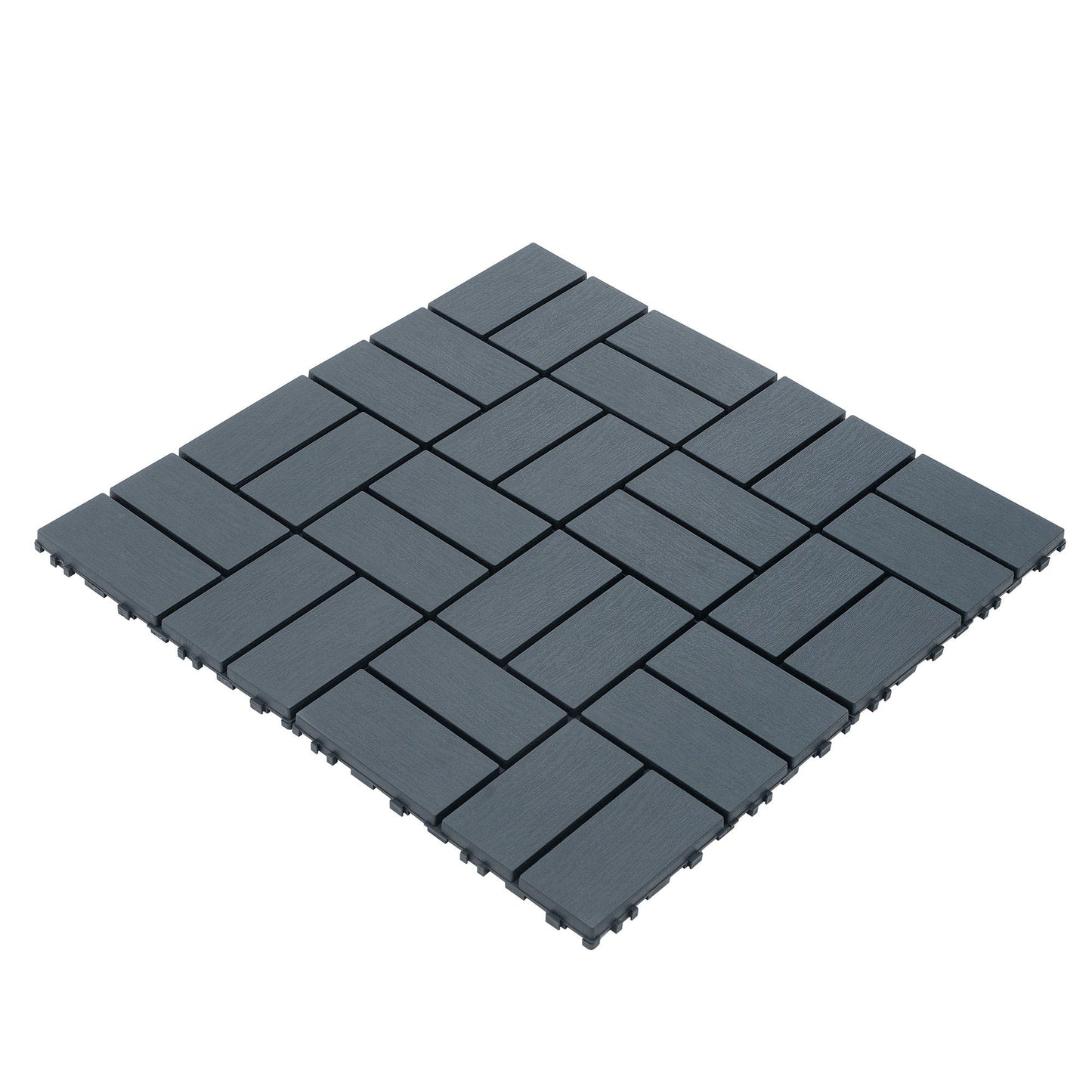 Waterproof Interlocking Acacia Patio Deck Tiles