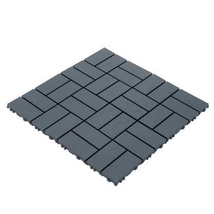 Waterproof Interlocking Acacia Patio Deck Tiles