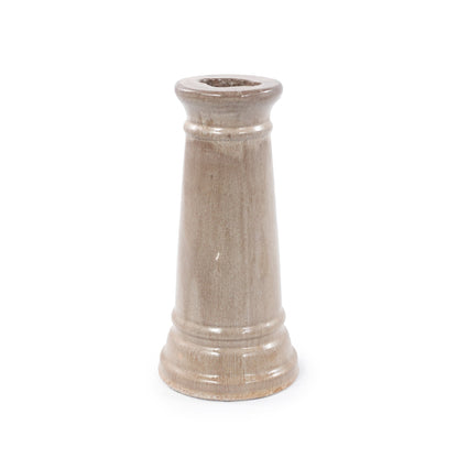 Vintage Khaki Ceramic Bird Bath and Garden