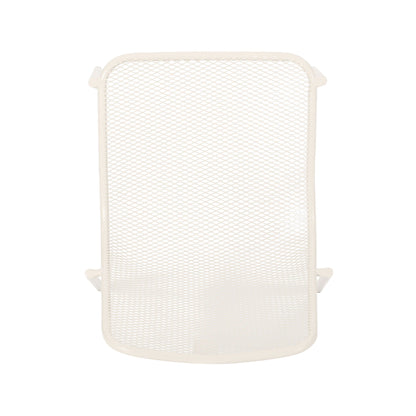 Kincaid Stackable Iron Chair white mesh back outdoor armless chair on Tampa Home & Garden Store