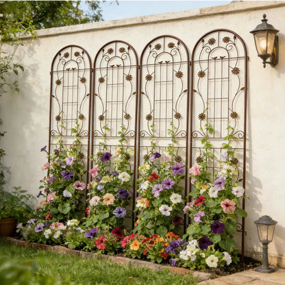 Metal Garden Trellis for Climbing Plants Outdoor