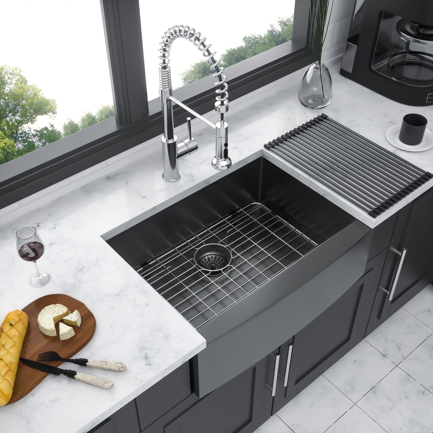 Farmhouse Apron Front Stainless Steel Sink