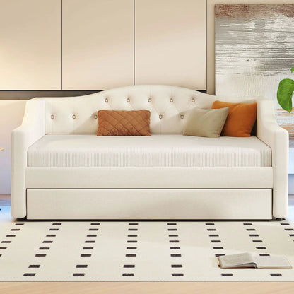 Daybed With LED Lighting and Upholstered Frame