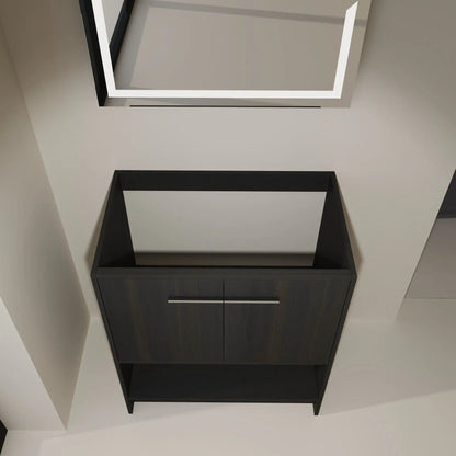 Sleek Freestanding Bathroom Vanity with Two Doors