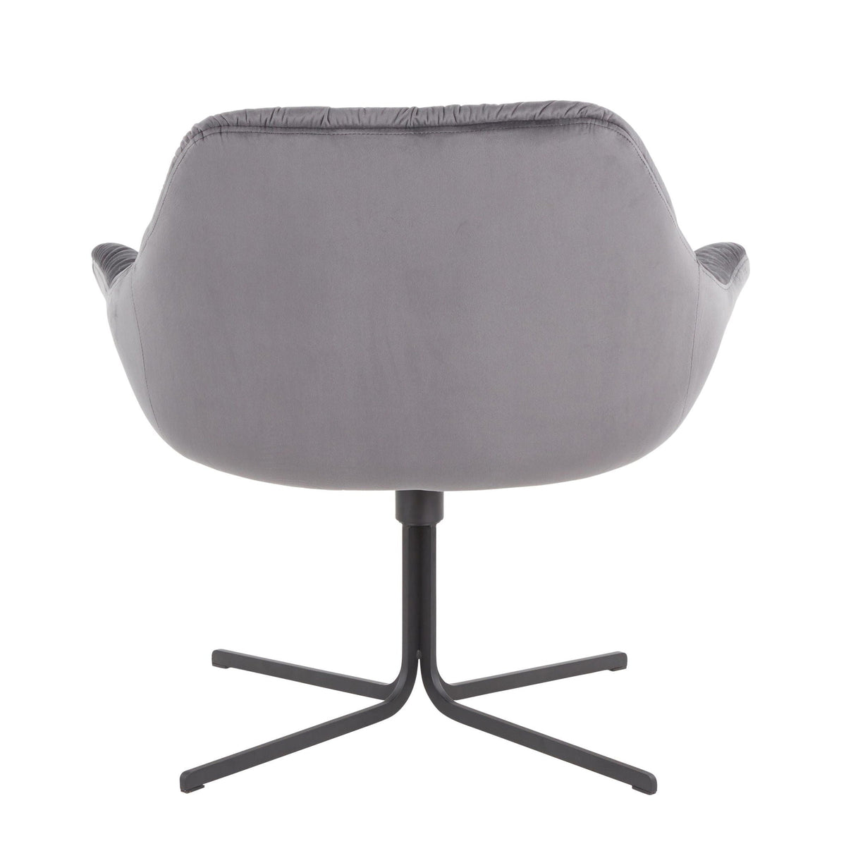 Contemporary swivel lounge chair gray upholstery 360° rotation HouseOfZazla accent chair on Tampa Home & Garden Store