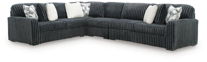 Midnight Madness Sectional and Jumbo Corduroy