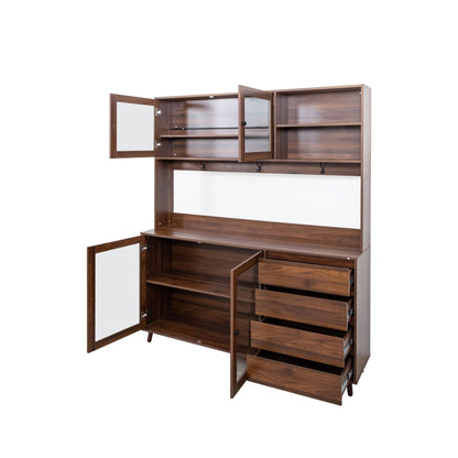 Large Kitchen Hutch With Drawer And Storage Rack