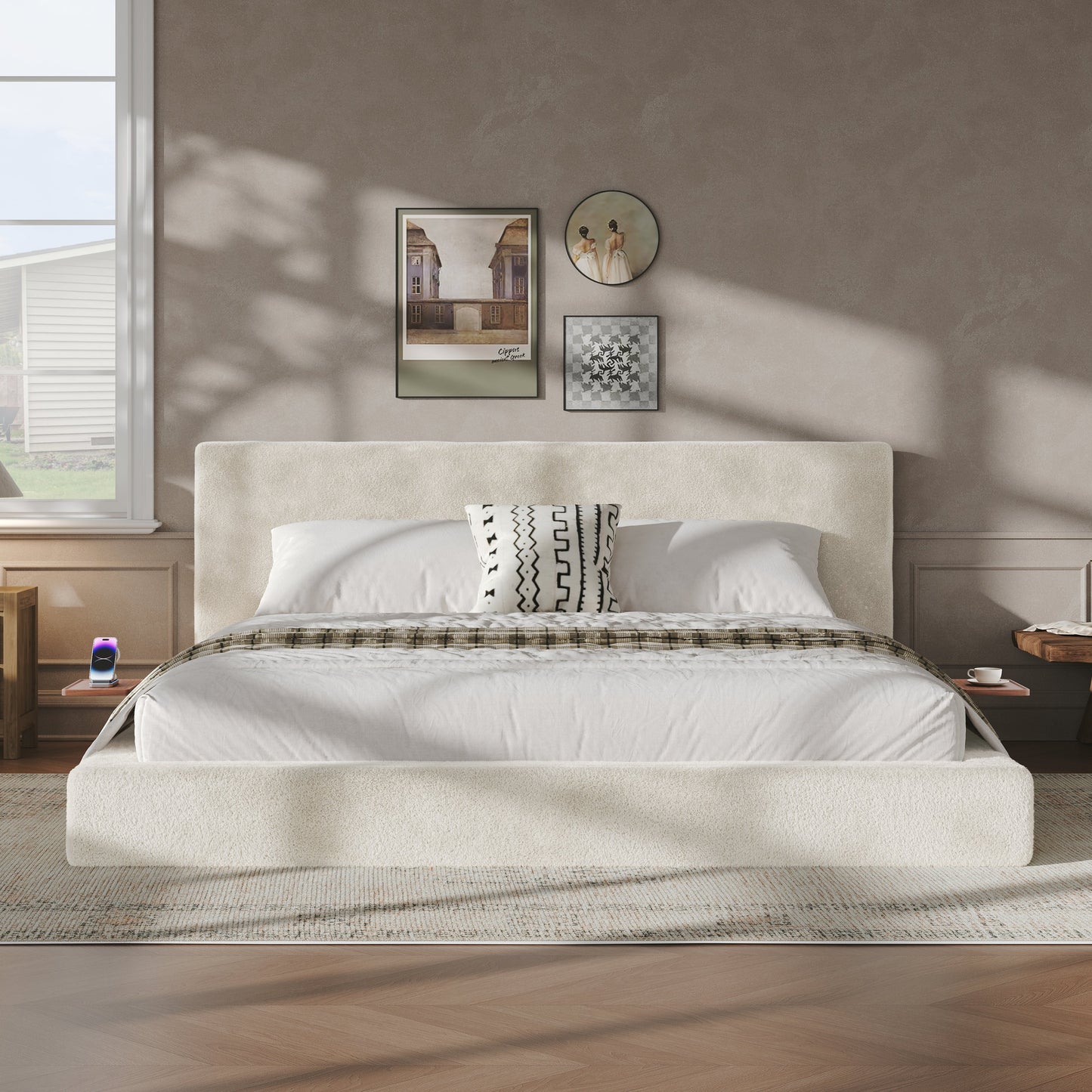 AirFrame King Bed And Sliding Side Table