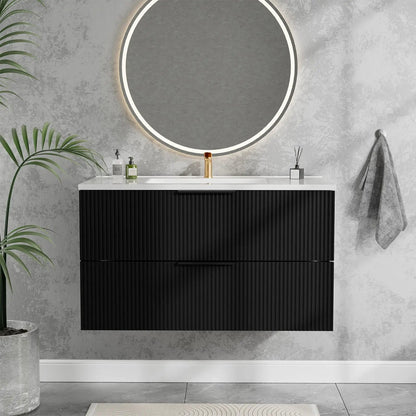 Floating Wall Mounted Vanity Sink and Drawers