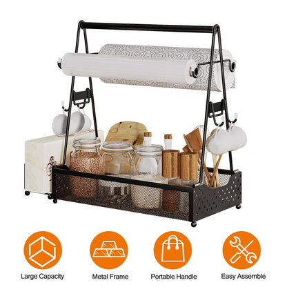 GemGear metal utensil caddy with paper towel holders, outdoor grill organizer on Tampa Home & Garden Store