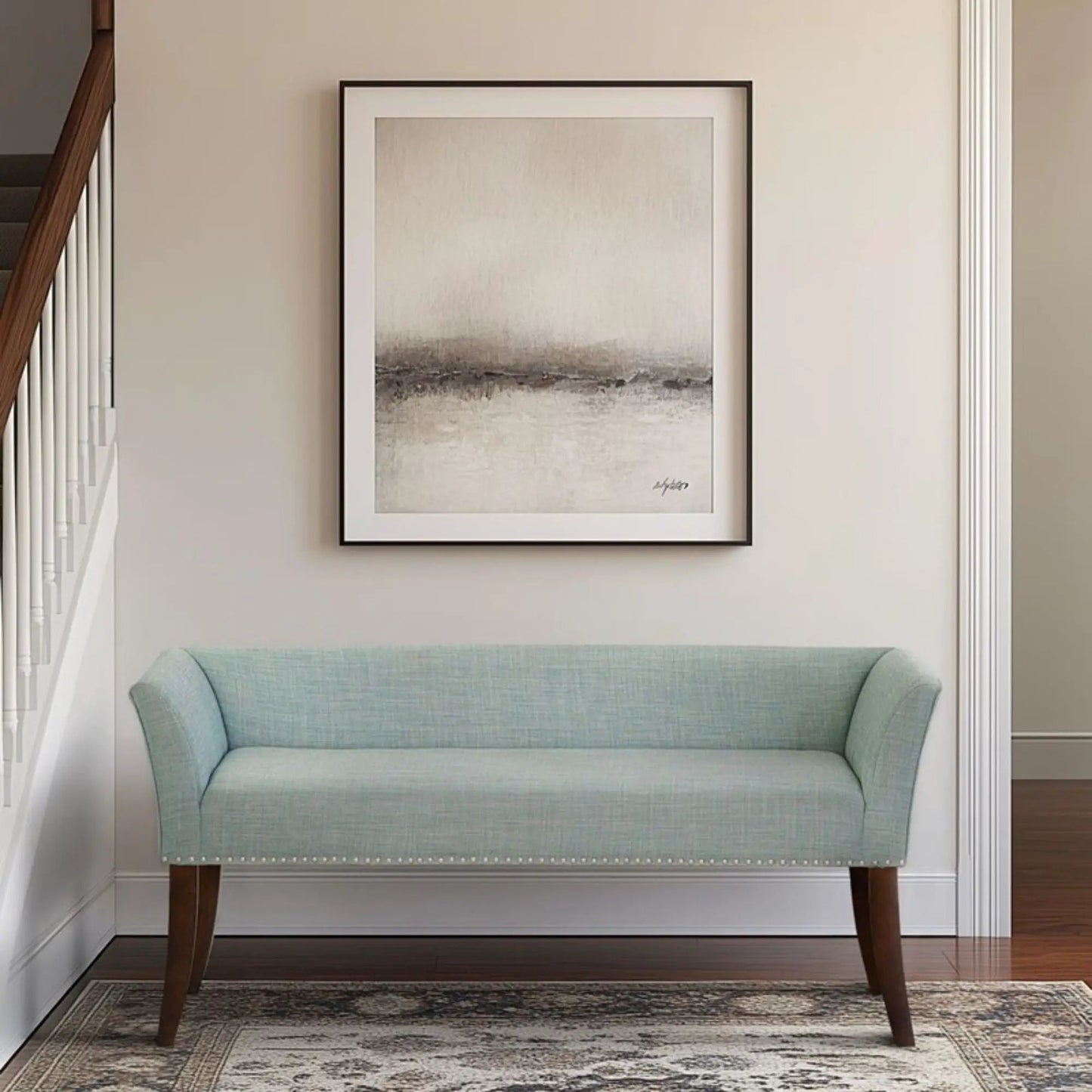 Welburn Upholstered Bench With Padded Back