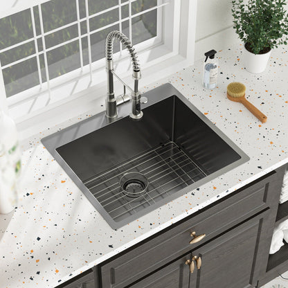 Topmount Sink 16 Gauge and Single Bowl Steel