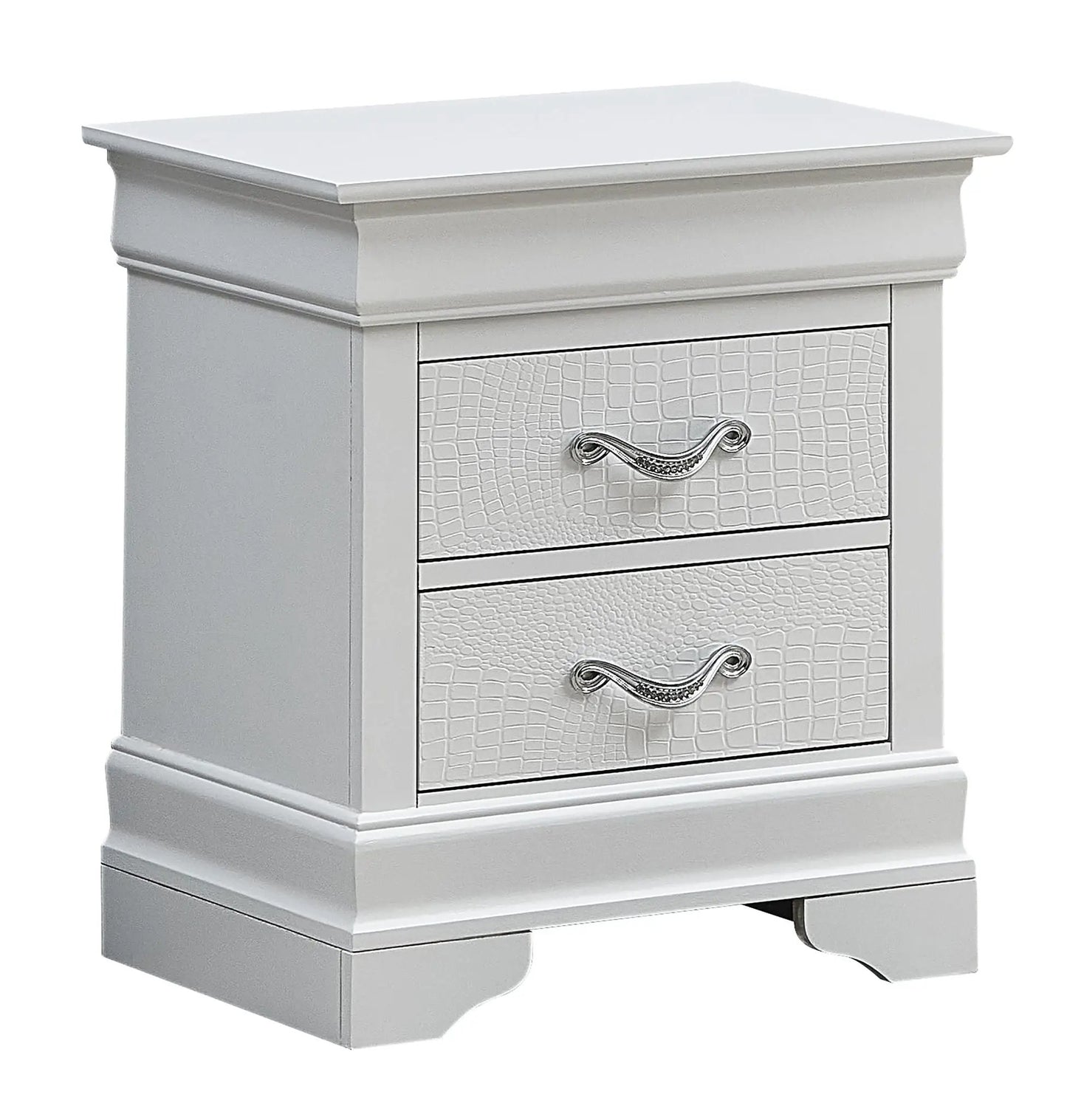 Decorative Nightstand with Modern Accents