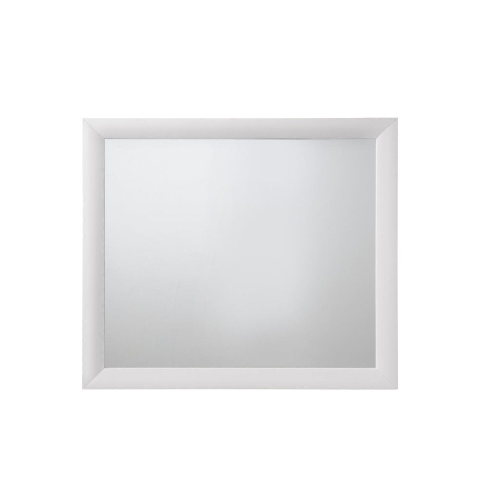 Ireland Contemporary Design Mirror with square white frame by HouseOfZazla on Tampa Home & Garden Store