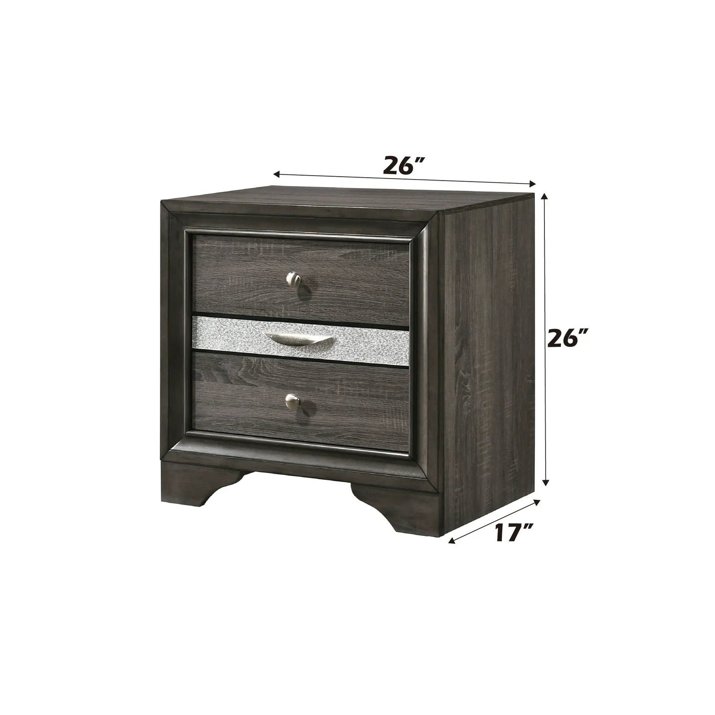 Naima Chic Nightstand With Jewelry Drawer