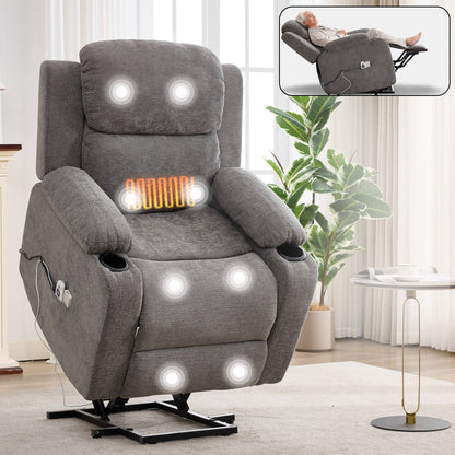 Power Lift Recliner Chair with Massage and Heat