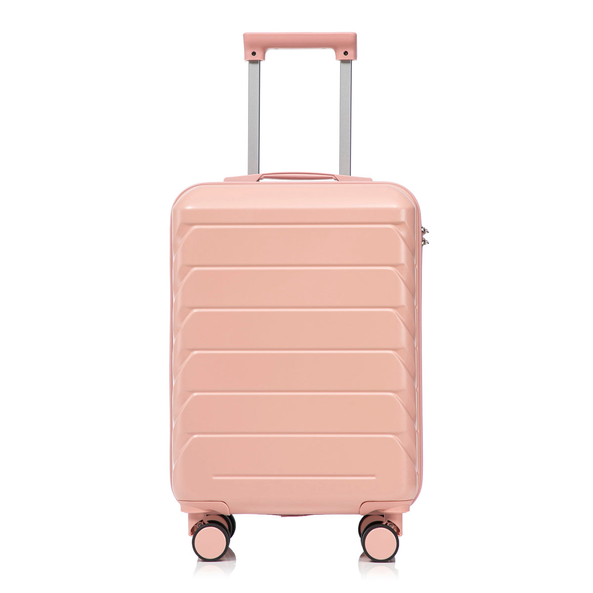 2-Piece ABS Spinner Wheel Luggage Set with Combination Lock in blush pink by HouseOfZazla on Tampa Home & Garden Store
