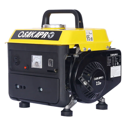 Portable Gas Generator for Quiet Home Use Yellow
